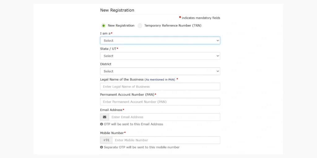 GST Portal Registration